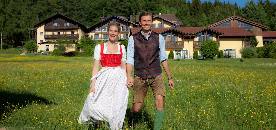 Wanderer beim Wellnesshotel