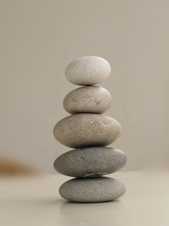 Steine in Balance