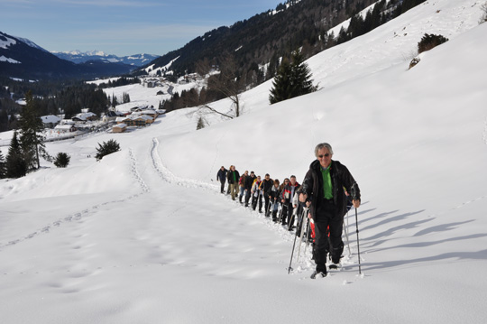 Wanderung im Schnee