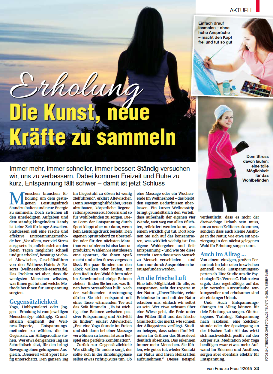 Clipping „Von Frau zu Frau"